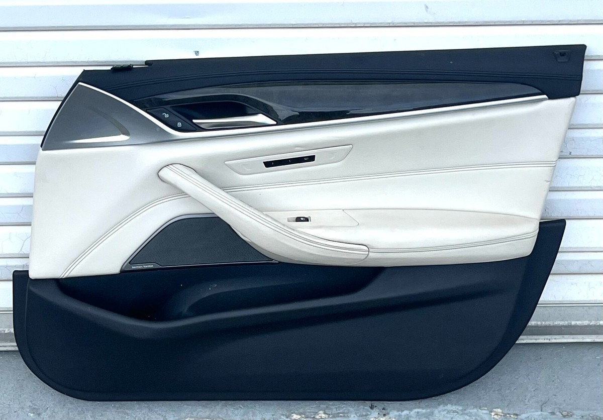 17-20 BMW G30 5-Series Front Right Interior Door Panel Ivory White