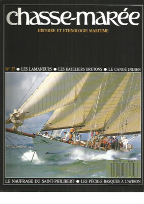 JAGD-GEZEITEN NR. 37 LAMANEURE / BRETONISCHE SCHIFFER / INDIANERKANU / SCHIFF. ST PHILIB