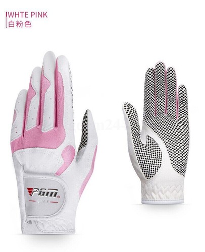 AUS Women's Golf Gloves Microfber Cloth Anti-skid Particles Golf Gloves 1 Pair - Picture 12 of 16