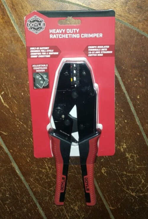 Doyle Heavy Duty Ratcheting Crimper 1022 AWG Stranded Copper Wire