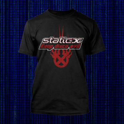 Static X Band Keep Disco Evil Cotton Black All Size Shirt For Men TT37