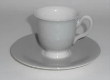 Franciscan China Encino Breakfast Grey Demitasse Cup & Saucer Set