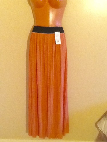 Women's Plus Size A Line Solid Stretch Pleated Full Long Maxi Skirt 1X 2X 3X - Picture 2 of 3