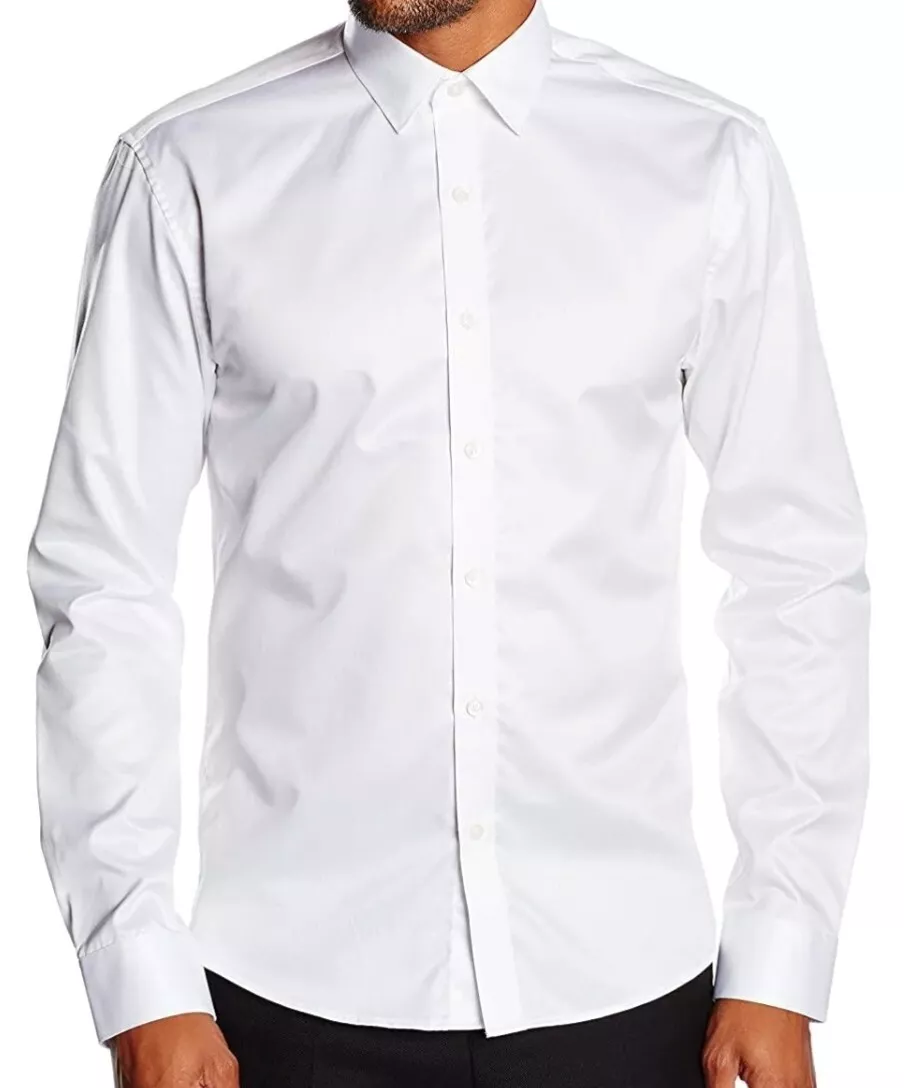 Selected Homme Identity Men s Shirt Slim Fit 2 Ply Button Up Sz. S 15 NEW