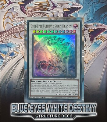 Blue-Eyes Ultimate Spirit Dragon - UR - S.D.: Blue-Eyes White Destiny - EN/NM