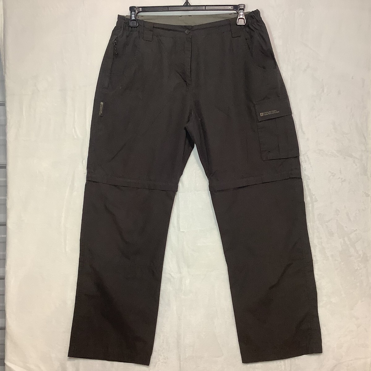 TUCK TROUSERS.RAPO. WEATHER Sサイズ BROWN Mountain Warehouse Womens Trousers Pants Brown Zip Off Legs