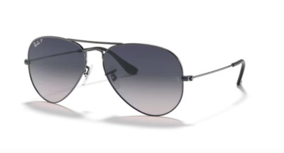 RAY BAN RB 3025 Aviator 004/78 Sonnenbrille   Canna di Fucile, Polarisiert