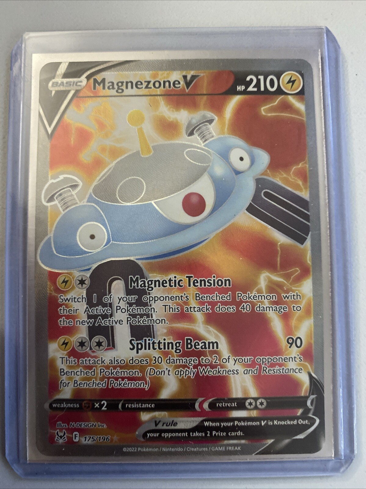 Magnezone V Full Art 175/196 Ultra Rare Lost Origin Pokemon TCG NM