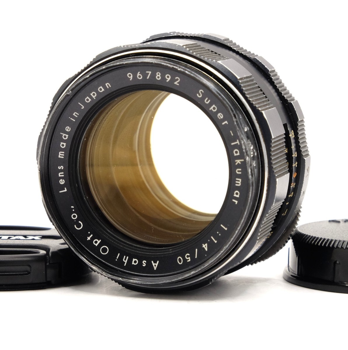 PENTAX Super Takumar 50mm f1.4 m42マウント Pentax Super-Takumar 50mm f1.4 M42 mount lens, caps, sharp