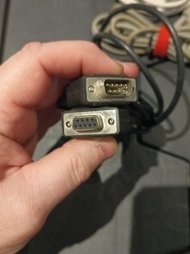 Used 6FT DB9 RS232 Serial Null Modem Male to Female Extension Cable Adapter - 第 2/4 張圖片