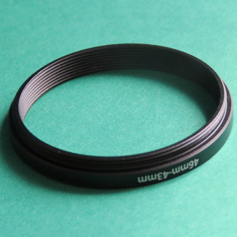 46mm-43mm 46-43 Step Down Male-Female Filter Ring Adapter 46mm-43mm - Image 2 of 2
