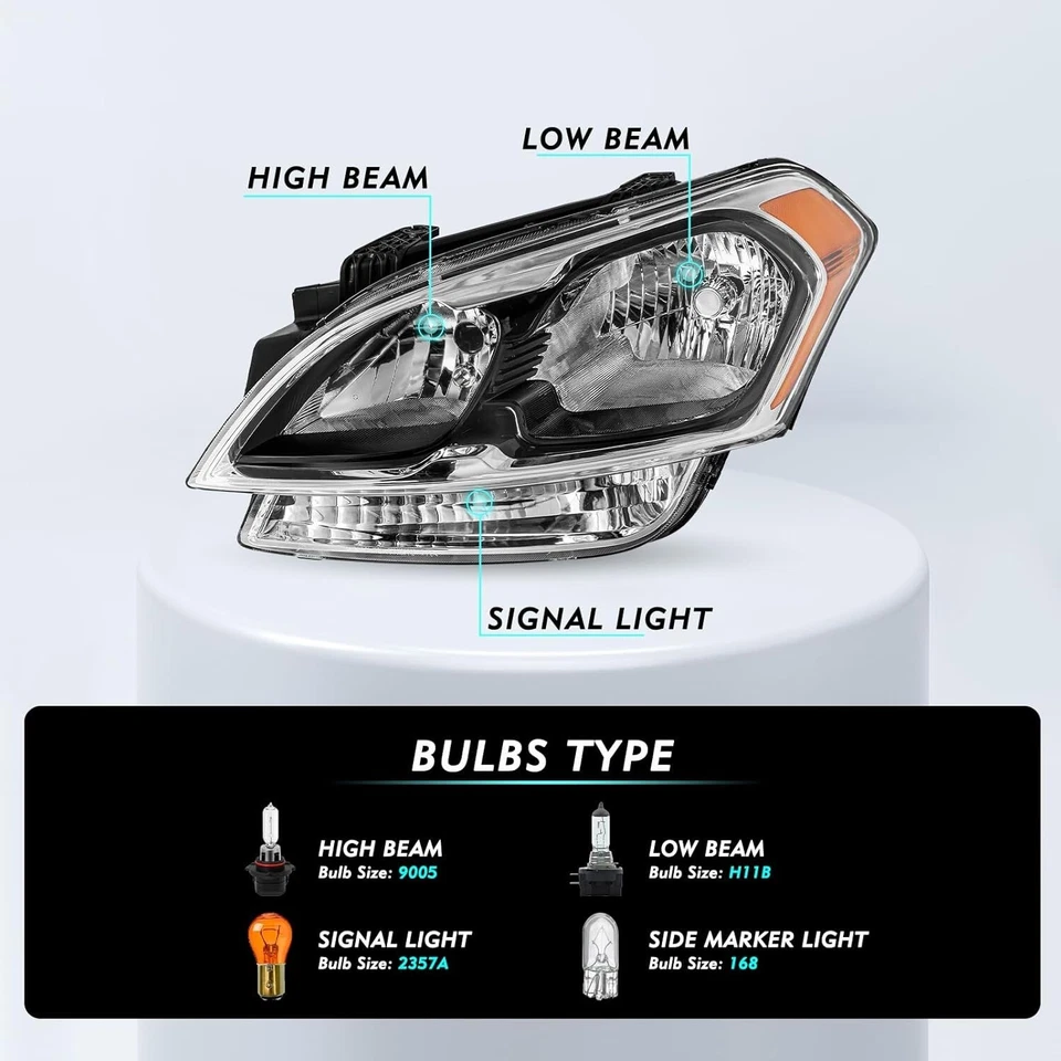 Левая галогенная фара в сборе со стороны водителя для 2012-2013 Kia Soul от оригинального производителя - Изображение 3 из 4