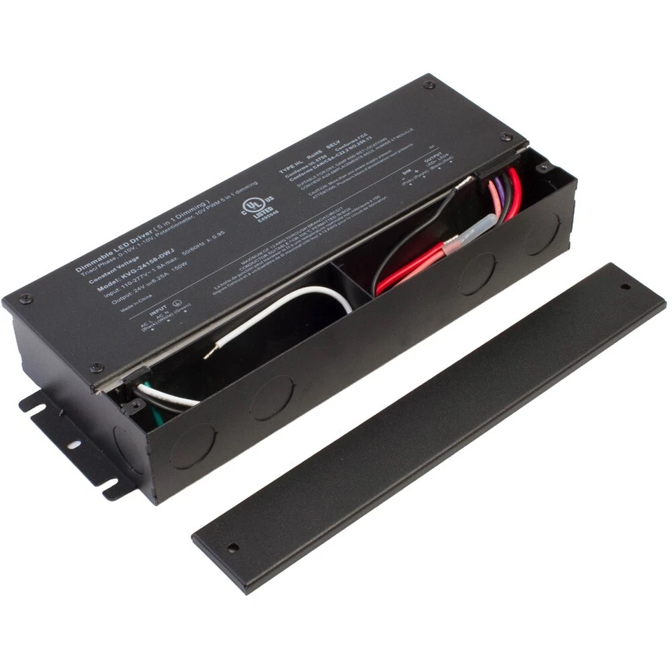 UL listed 24v 150w 6.25A Triac 0-10v dimmable LED driver for LED strip light - Image 2 of 4