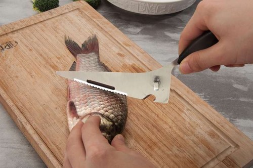 Salvinelli Schere Santoku 25 CM Stahl - Bild 4 von 6