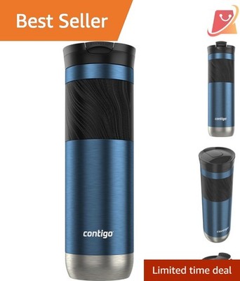 Stainless Steel Travel Mug 24oz Leak Proof Insulated with Snapseal Lid Grip