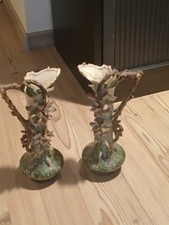 2  wunderschöne  Alte Vasen porzellan Vasen 1865 Barock