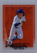 Matt Shaw 2025 Leaf National NSCC Baseball 1/1 Pre Production Proof