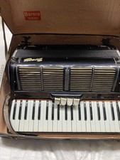 VINTAGE Made In Italy Harmony PIANO ACCORDIAN BLACk