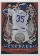 2020 Panini Chronicles Crusade Ruby Wave Prizm 141/199 Cody Bellinger #10 09rv