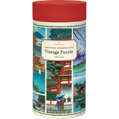 Cavallini 1000 Piece Puzzle, Japanese Woodblocks (PZL/JW)