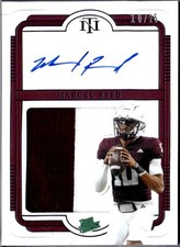 MARCEL REED 2025 NATIONAL TREASURES COLLEGIATE ROOKIE PATCH AUTO JERSEY # 10/25