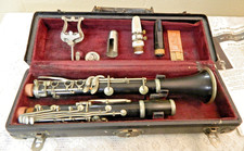 Vintage Harry Pedler Elkhart Indiana Clarinet Hard Case 1920-30's - Rare Find