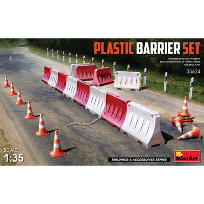 PLASTIC BARRIER SET KIT 1:35 Miniart Kit Diorami -D- Neues Modell