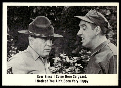 1965 Fleer Gomer Pyle #37 Ever since I come here Sergeant, I noticed you ain