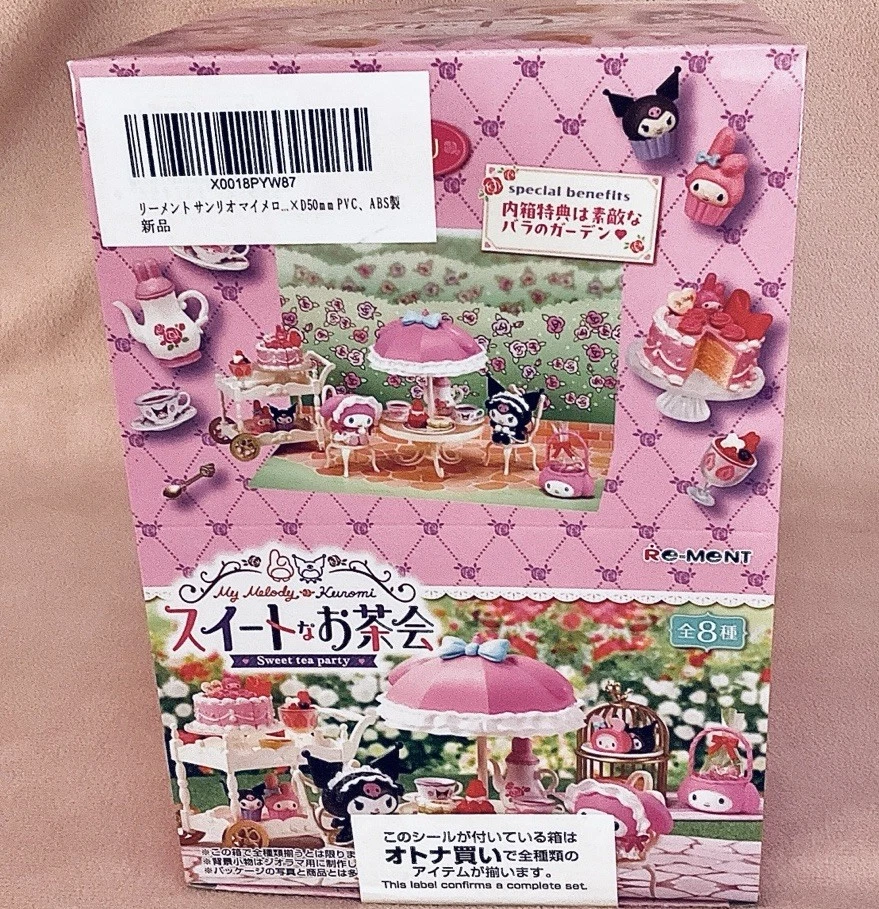Re-Ment Full Set Sanrio Sweet Tea Party 8pc Diorama From Japan Miniature NEW - Image 3 of 4