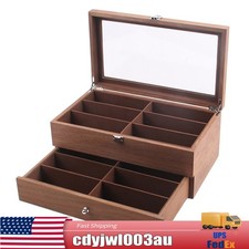 12 Slot Sunglasses Organizer Box Eyeglasses Display Case Storage for Women Men