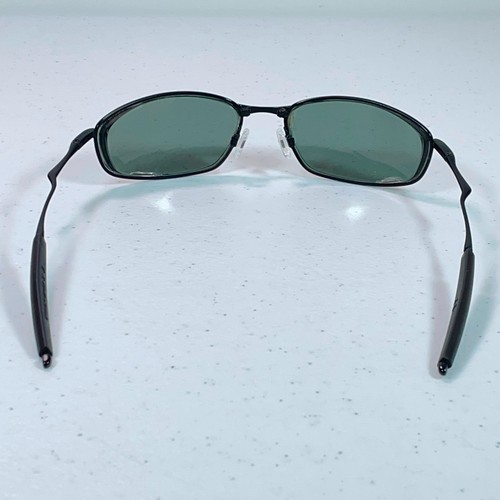 Oakley Whisker Sunglasses Black Oval Wrap Frames Only Men Metal - Picture 4 of 7