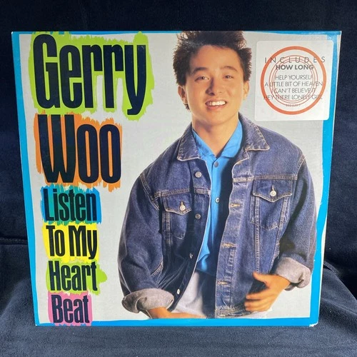 Gerry Woo -  Listen to My Heart Beat  W/hype sticker LP Vinyl Promo!