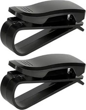 2 PCS Sunglass Holder for Car Sun Visor, Eyeglasses Hanger Mount Color: 2 PCS