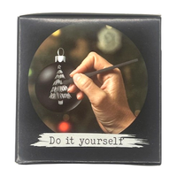 Weihnachtskugeln Silber 3Er Set Bastelset Diy Decotime