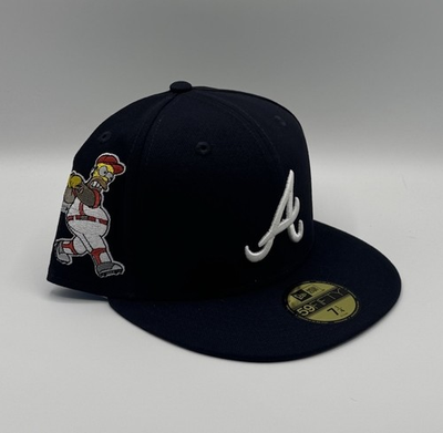 #ad #ad Atlanta Braves Fitted Size 7 1 4 Simpsons Homer at the Bat #x27;Wonderbat#x27; 59Fifty $124.99