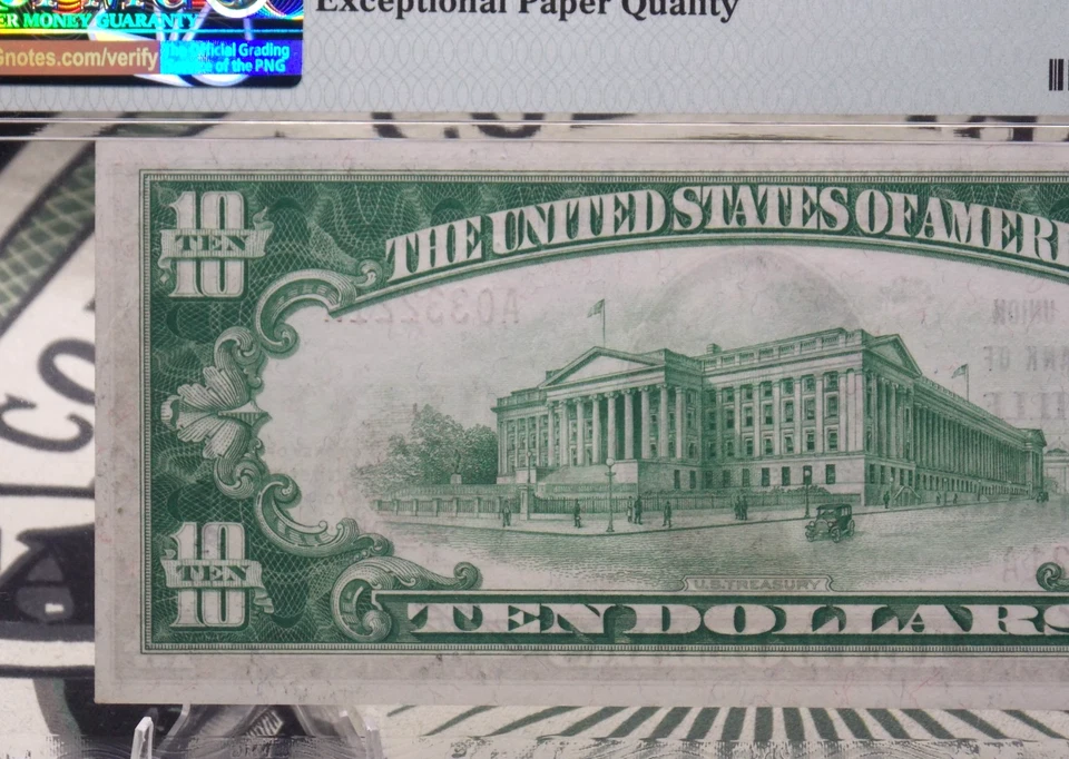 1929 $10 National Currency *LOUISVILLE* KY Fr#1801-1 PMG CU64 EPQ CH#2164 *T.1* - Image 4 of 4