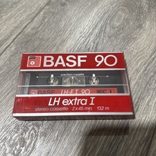 BASF 90 LH Extra I Stereo Audio Cassette Tape 90 minute LH-E I NEW Sealed