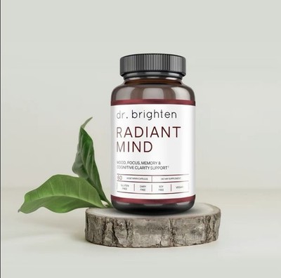 Dr.Brighten Radiant Mind - Saffron-Based Formula For Brain Fog - NEW!