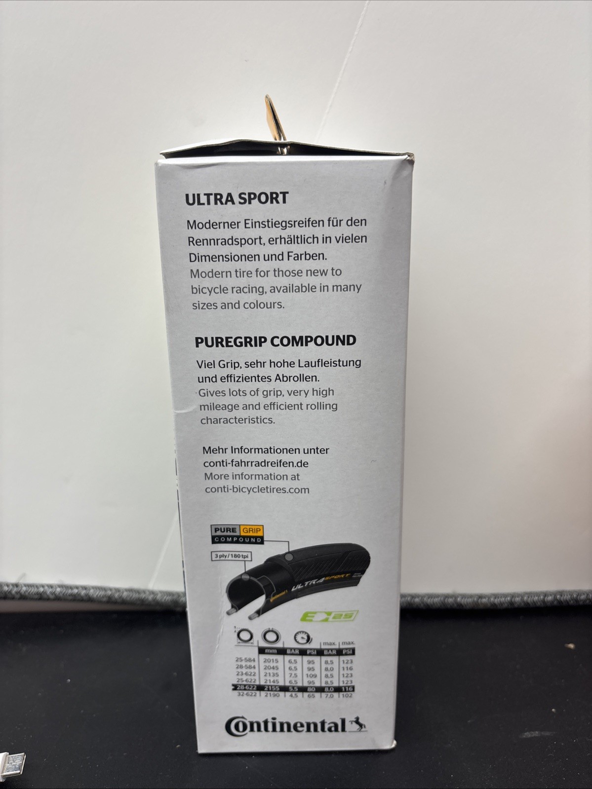 Continental Ultra Sport III Tire - 700 x 28, Clincher, Folding,