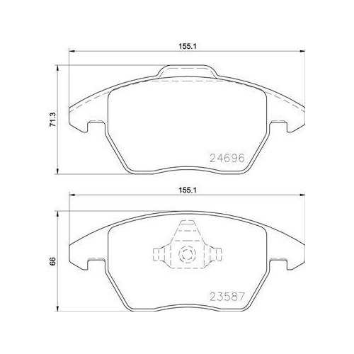 Plaquettes de frein Brembo P85148 pour restaurer le mordant d'origine
