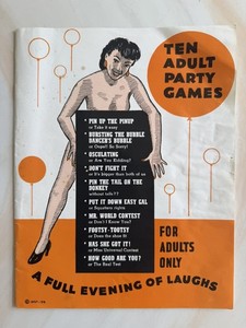 Vintage Adult Party Games Booklet 1957 -1950s Naughty -Rare!