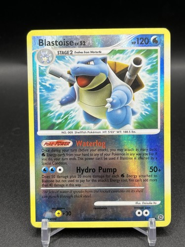 Pokemon TCG Blastoise Reverse Holo Holo Rare Secret Wonders 2/132 LP