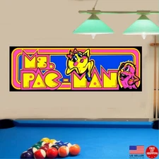Ms Pacman Galaga Arcade Game Retro 3x5 Flag 3 x 5 Banner Man Cave Flags New USA