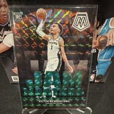 Panini 2023-24 Mosaic Jam Masters Victor Wembanyama Spurs #3 Rookie Green Prizm