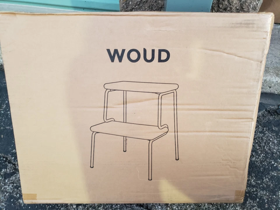 Woud Slalom Step Stool, White Pigmented Oak - Image 4 of 4