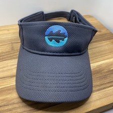 Sport-Tek Gray Adjustable Polyester Golf Visor Hat Unisex Leaf Sun Visor New