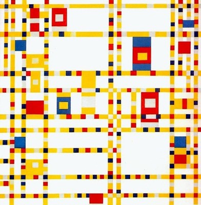 Piet Mondrian - Brodway boogie woogie A1-A4 Poster Art Painting Master Fine Clas