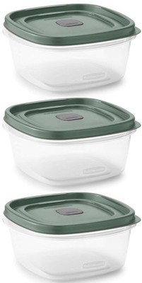 Utenselux Rubber Maid Storage Containers, Easy Find Lids, 5 Cup, Turquoise 