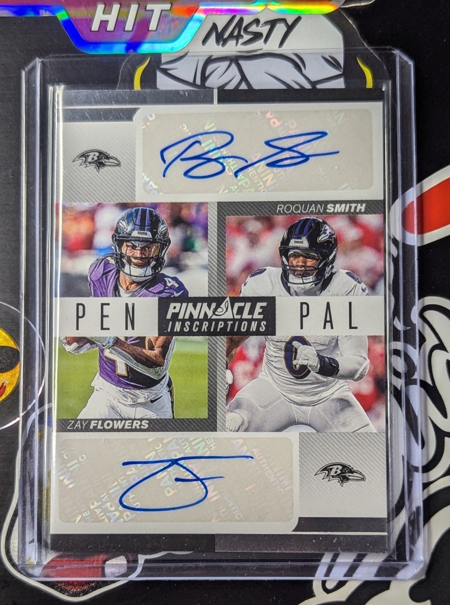 2024 Panini Encore Dual Auto Zay Flowers & Roquan Smith #PPID-BAL