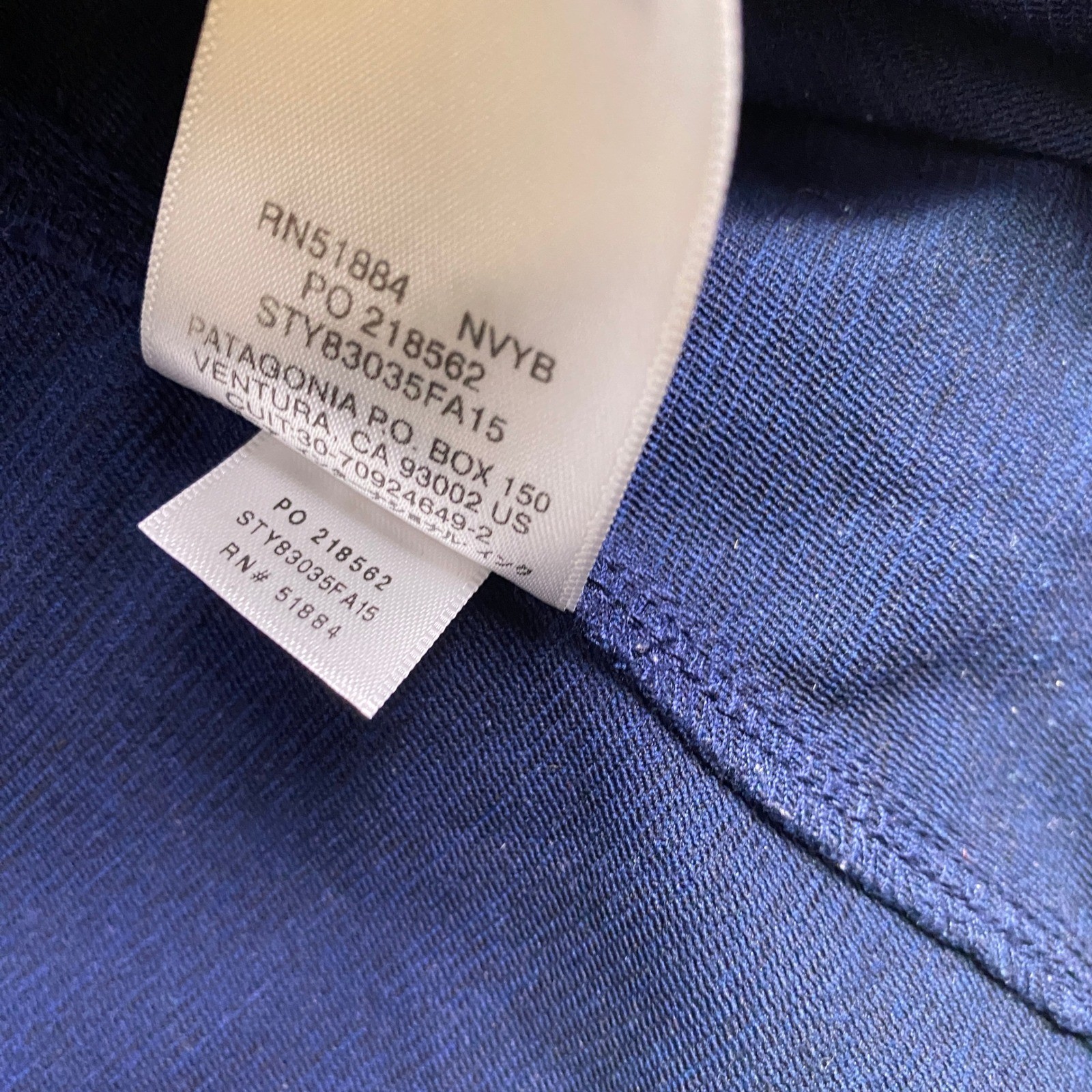 Patagonia Womens Levitation Hoody Navy Blue Softshell Jacket Full Zip S Grunge thumbnail 10